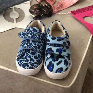 Toddler cheetah Velcro shoes size 11 NEVER WORN